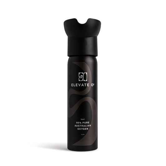 Elevate O₂ Sport portable oxygen canister — 95% pure Australian oxygen for athletic performance, endurance, and recovery.
